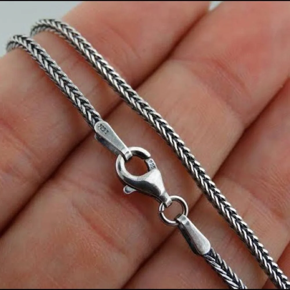 925 silver 19.5” eagle necklace with thick chain Unisex